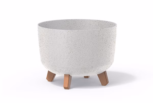 Kvetináč GRACIA STANDARD ECO WOOD 20 cm - farba: biela ECO