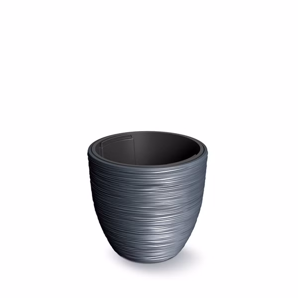 Kvetináč FURU s vložkou 34,9 cm - farba: antracitová