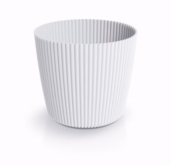 Kvetináč MILLY ROUND 34,2 cm - farba: biela