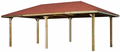 WEKA Drevený záhradný altánok 651 (678 x 380 x 306 cm)