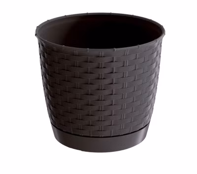 Kvetináč RATOLLA ROUND 30 cm - farba: umbra