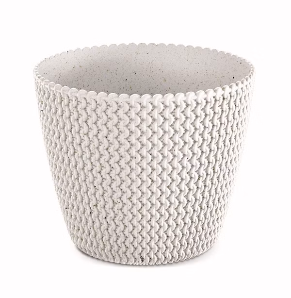 Kvetináč SPLOFY ECO WOOD 25,9 cm - farba: biela ECO