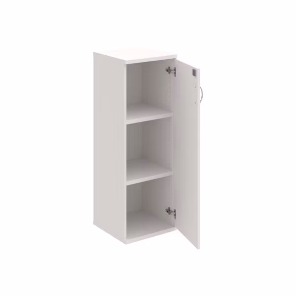 Policová skriňa Strong, zámok, P, 40x115,2x40 cm, biela/biela