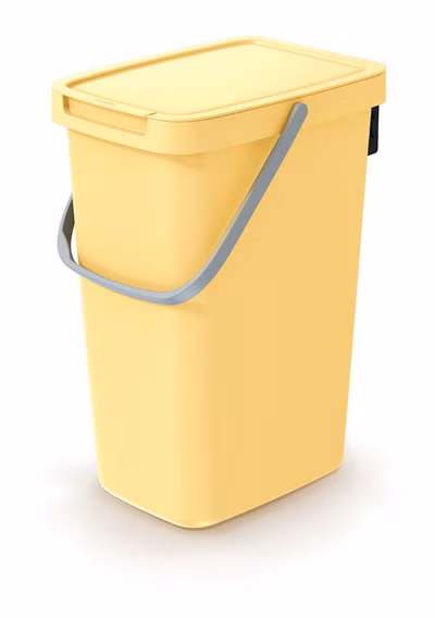 SYSTEMA Q COLLECT odpadkový kôš - objem: 12 l, farba: svetložltá