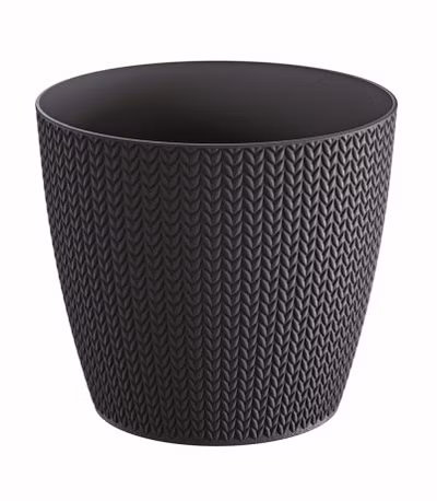 Kvetináč WHEATY 25,8 cm - farba: antracitová