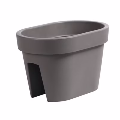 Kvetináč na zábradlie LOFLY RAILING 39,6 cm - farba: sivý kameň