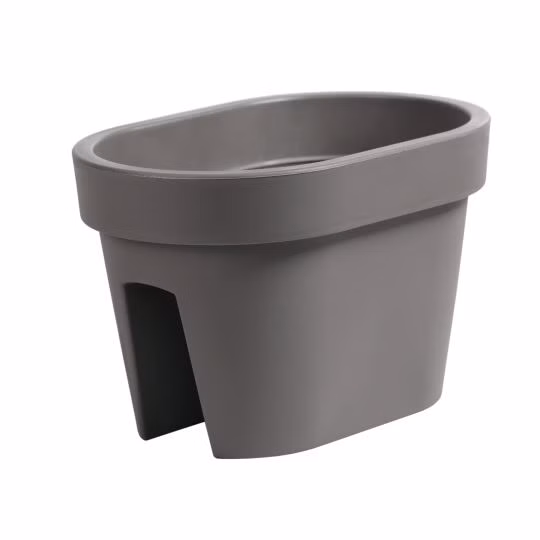 Kvetináč na zábradlie LOFLY RAILING 39,6 cm - farba: sivý kameň