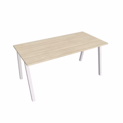 Pracovný stôl UNI A, 160x75,5x80 cm, agát/biela