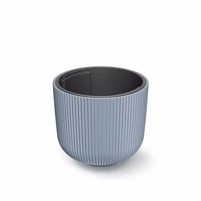 Kvetináč MILLY s vložkou 34,9 cm - farba: svetlosivá