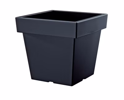 Kvetináč LOFLY LOW 23,4 cm - farba: antracitová
