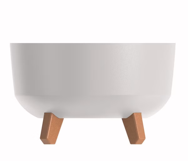 Kvetináč GRACIA LOW 38 cm - farba: biela