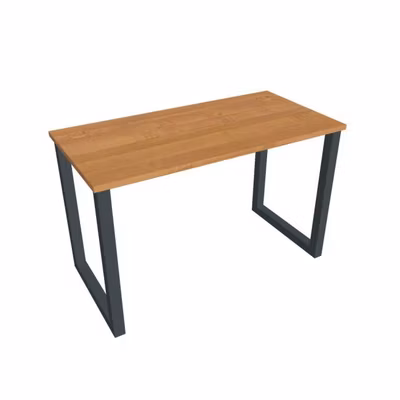 Pracovný stôl UNI O, 120x75,5x60 cm, jelša/čierna