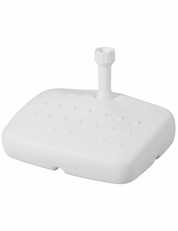 Derby Stojan pre balkónové slnečníky 17 l - biely plast