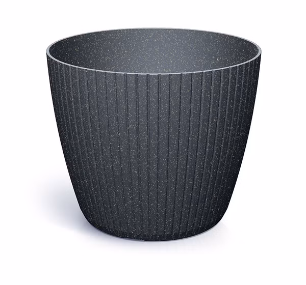 Kvetináč LAMIA ECO WOOD 34 cm - farba: antracitová ECO