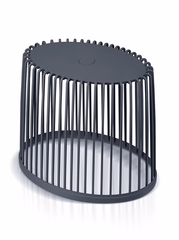 Univerzálny oválny kôš CLUBO 44 cm - farba: antracitová