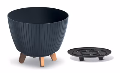 Kvetináč LAMIA 28,8 cm - farba: antracitová