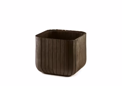 Kvetináč Keter Cube Planter M whiskey hnedý