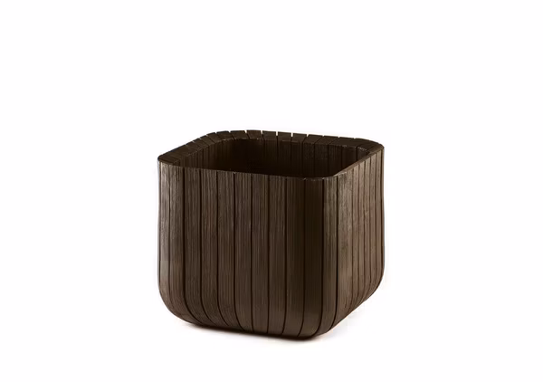 Kvetináč Keter Cube Planter M whiskey hnedý