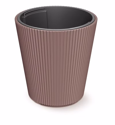Kvetináč MILLY s vložkou 29,9 cm - farba: marsala