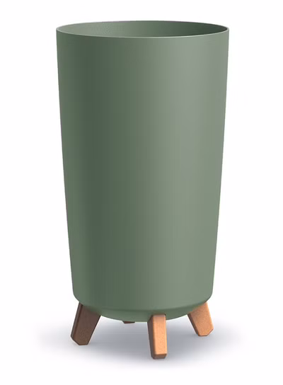 Kvetináč GRACIA TUBUS SLIM 23,9 cm - farba: zemito zelená