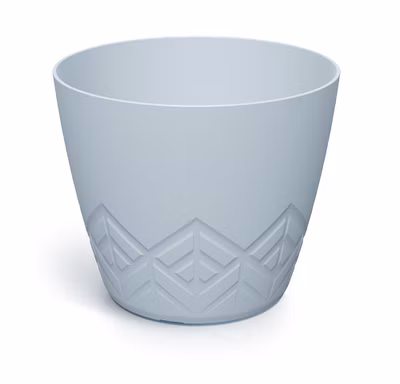 Kvetináč ARECO 13,8 cm - farba: svetlosivá