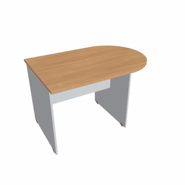 Doplnkový stôl Gate, 120x75,5x80 cm, dub/sivá