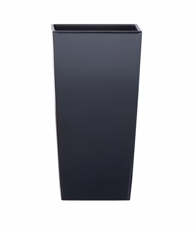 Kvetináč URBI SQUARE MATT s vložkou 22 cm - farba: antracitová