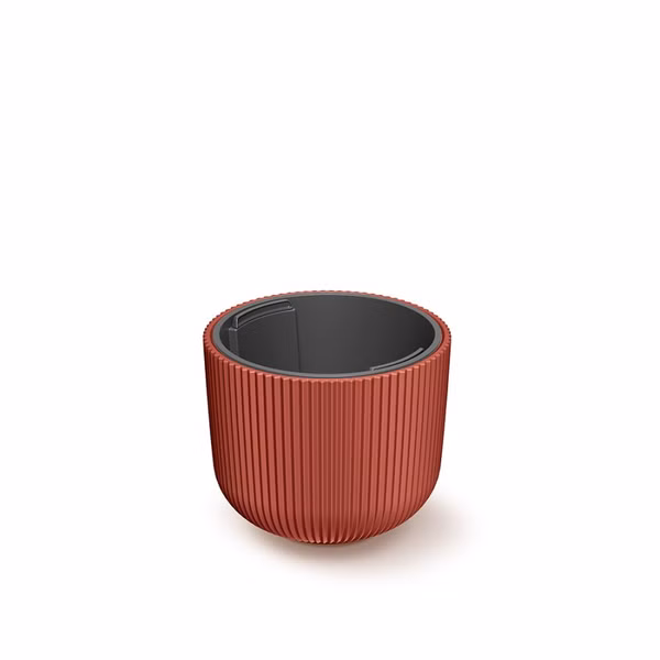 Kvetináč MILLY s vložkou 23,9 cm - farba: medená