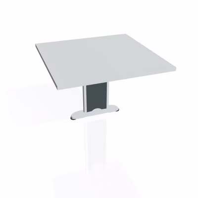 Doplnkový stôl Cross, 80x75,5x80 cm, sivá/kov