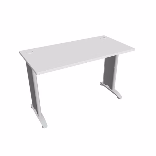 Pracovný stôl Flex, 120x75,5x60 cm, biely/kov