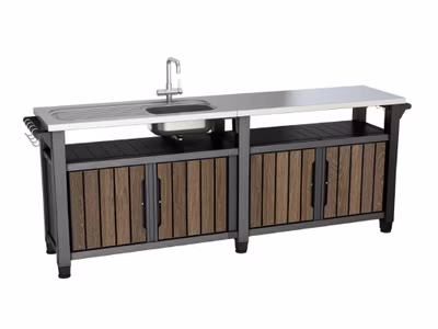 Grilovací stolík Keter UNITY Chef 415 l Walnut