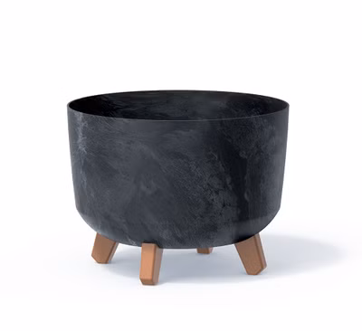 Kvetináč GRACIA BETON EFFECT 29 cm - farba: antracitová