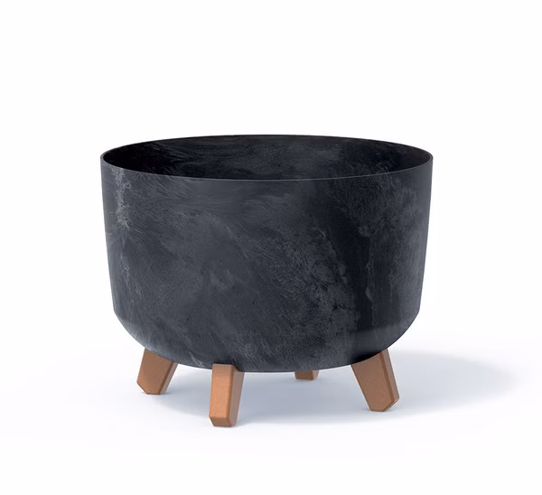 Kvetináč GRACIA BETON EFFECT 29 cm - farba: antracitová