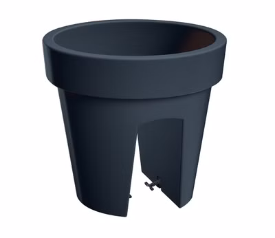 Kvetináč na zábradlie LOFLY RAILING 24,5 cm - farba: antracitová