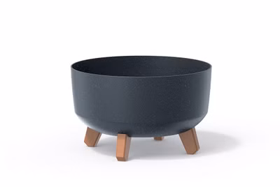 Kvetináč GRACIA LOW ECO WOOD 28,5 cm - farba: antracitová ECO
