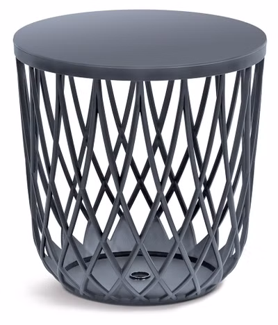 Univerzálny kôš UNIQUBO s plastovým vekom 44,7 cm - farba: antracitová