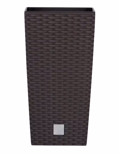 Kvetináč RATO SQUARE s vložkou 40 cm - farba: umbra