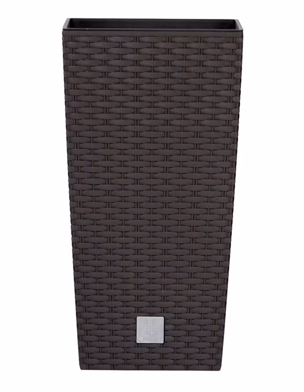 Kvetináč RATO SQUARE s vložkou 40 cm - farba: umbra