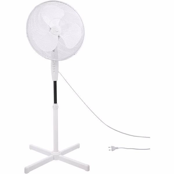 Stojanový ventilátor 45 cm biely SV45