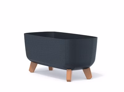 GRACIA CASE ECO WOOD 39 cm - farba: antracitová ECO