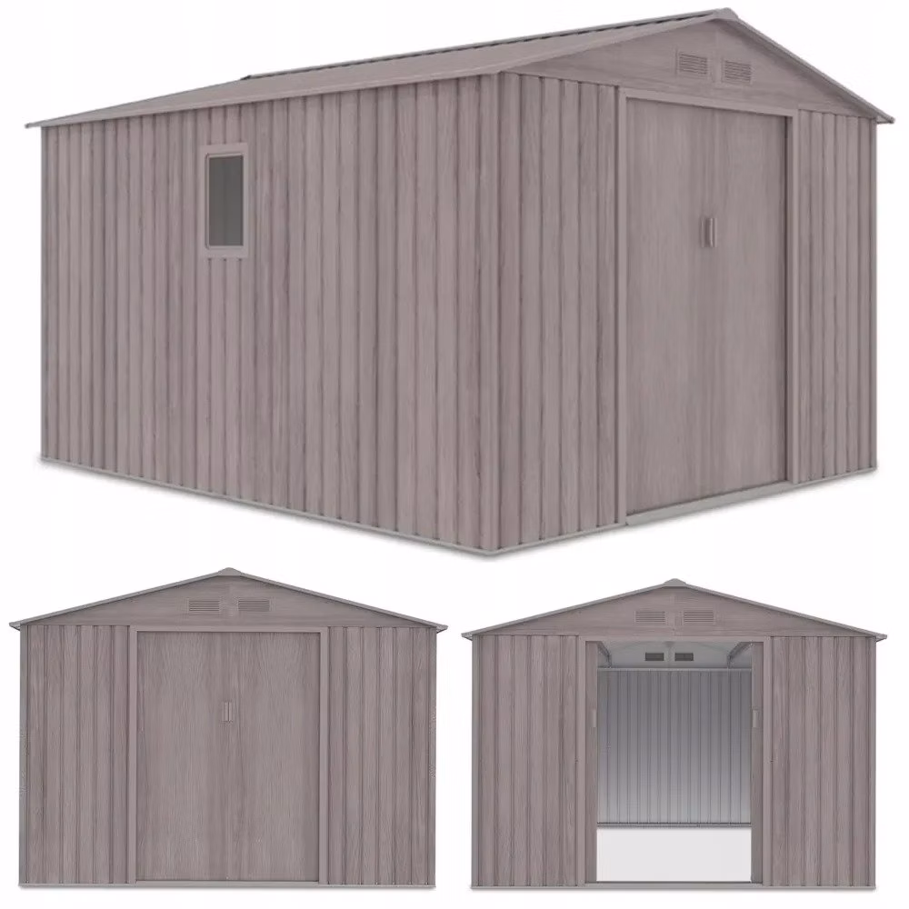 Hardmaister záhradný domček HUDSON 277 x 319 cm, svetlohnedá