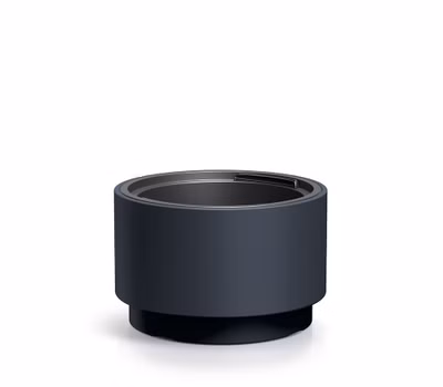 Kvetináč HEOS s vložkou 29,8 cm - farba: antracitová