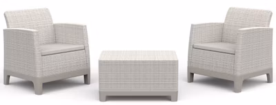 KETER SCANDI FORMA BALCONY - Pebble grey/Soft biege