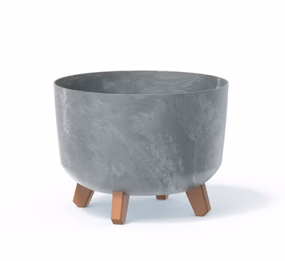 Kvetináč GRACIA BETON EFFECT 29 cm - farba: sivá