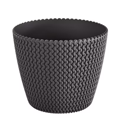 Kvetináč SPLOFY 21,8 cm - farba: antracitová