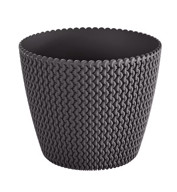 Kvetináč SPLOFY 21,8 cm - farba: antracitová