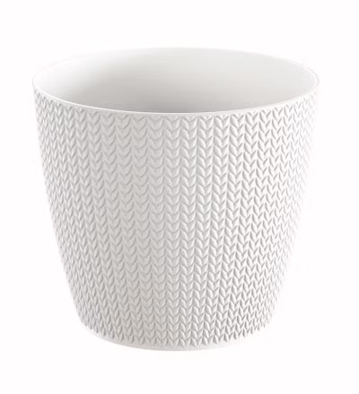 Kvetináč WHEATY 25,8 cm - farba: biela