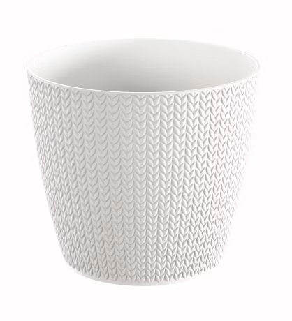 Kvetináč WHEATY 25,8 cm - farba: biela