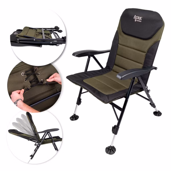 Stolička Acra Outdoor Comfort s nastaviteľnou tuhosťou sedadla