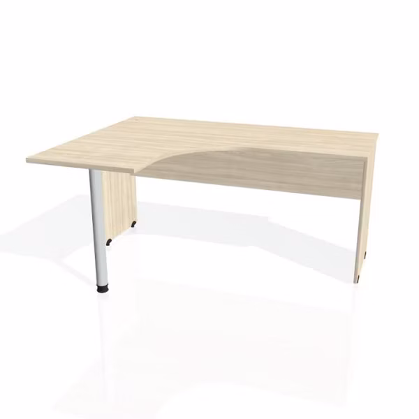 Pracovný stôl Gate, ergo, pravý, 160x75,5x120 cm, agát/agát